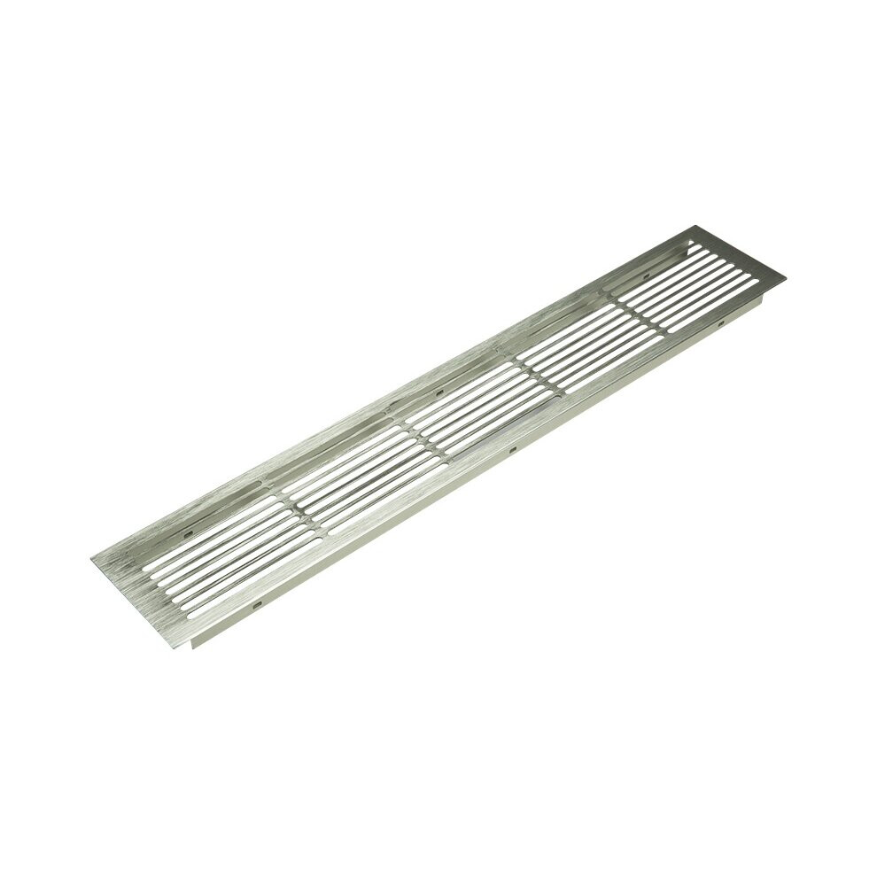 (Stainless Steel Effect) Kitchen Vent Grill Air Grate Plinth Worktop