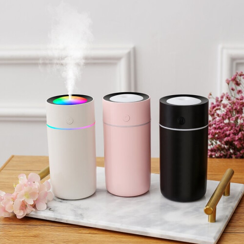 Ranpo (Black) 320ml Essential Oil Humidifier Diffuser For Car Home Fragrance Diffusers With Colorful Night Light