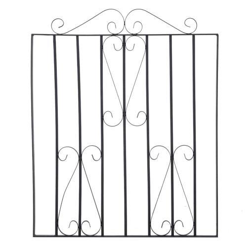 (Type 2) 3ft Metal Garden Gate Wrought Iron Pedestrian Gate with ...