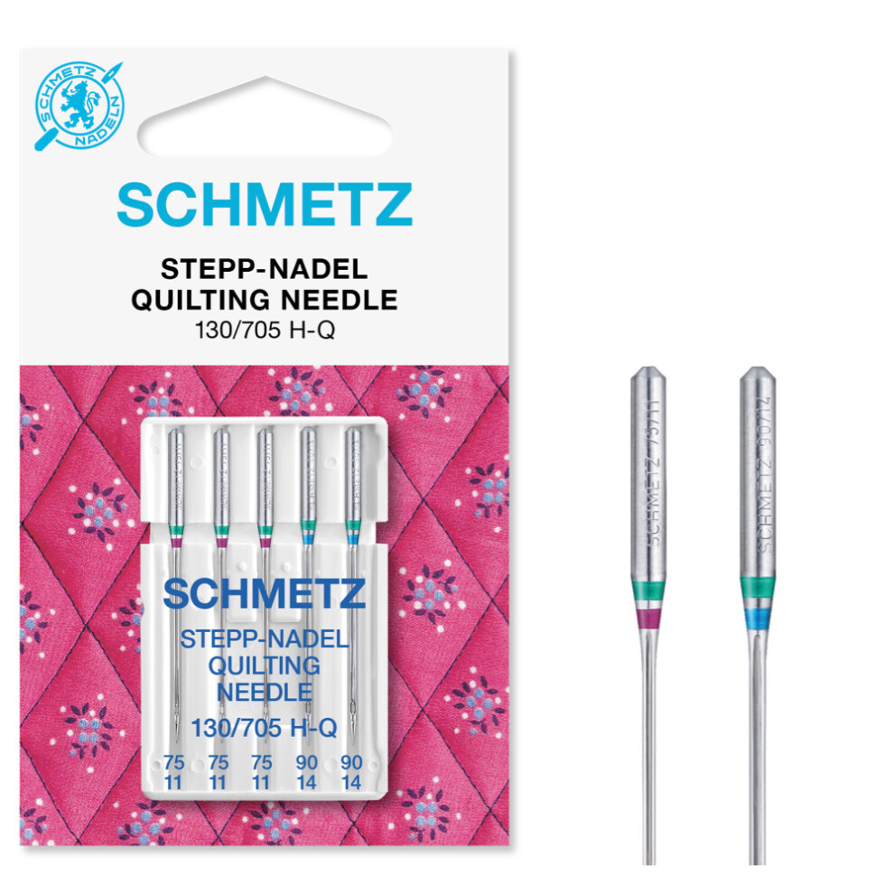 Schmetz (Quilting, Size: Assorted 75/11 And 90/14) Sewing Machine Needles, 5Pk