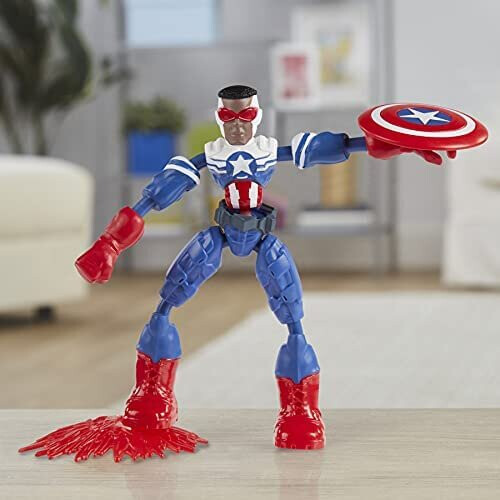 Marvel Marvel Avengers Captain America Bend & Flex - Board Game 1