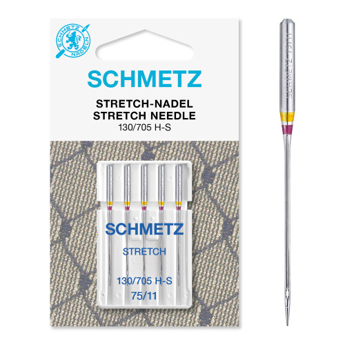Schmetz Stretch Sewing Machine Needles - Size 75/11, 5/Pkg