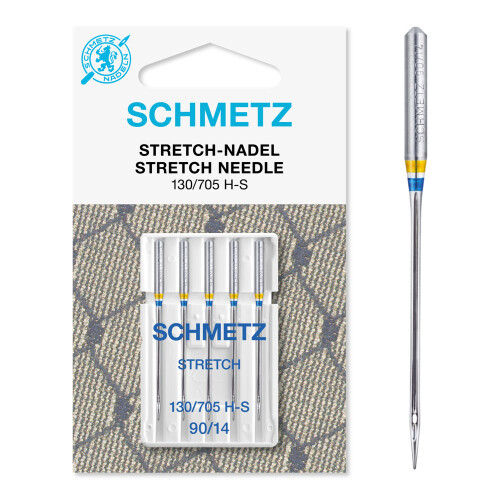 Schmetz Stretch Sewing Machine Needles - Size 90/14, 5/Pkg