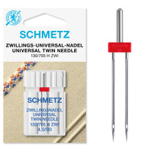 Schmetz Twin Sewing Machine Needle - Size 4.0/90, 1/Pkg