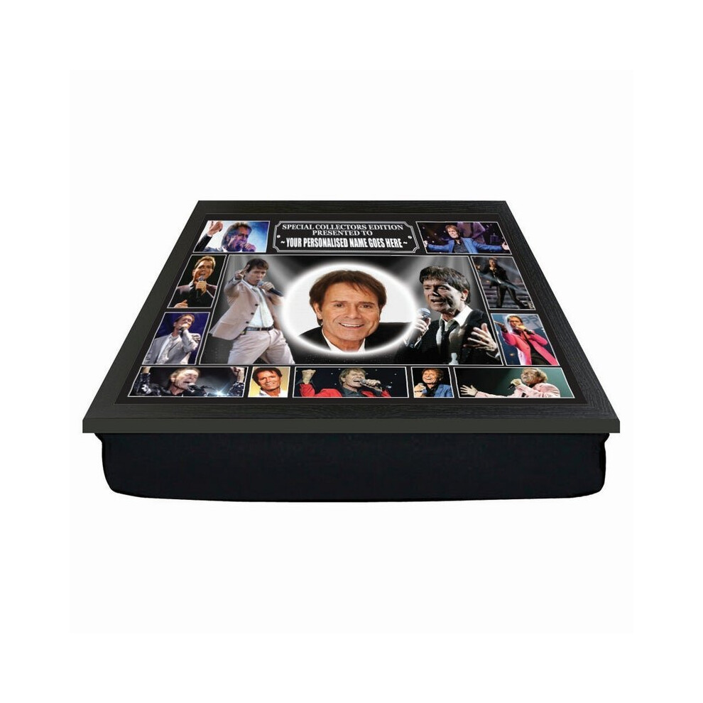 Personalised Icon Legend Cliff Richard Cushion Lap Tray Gift