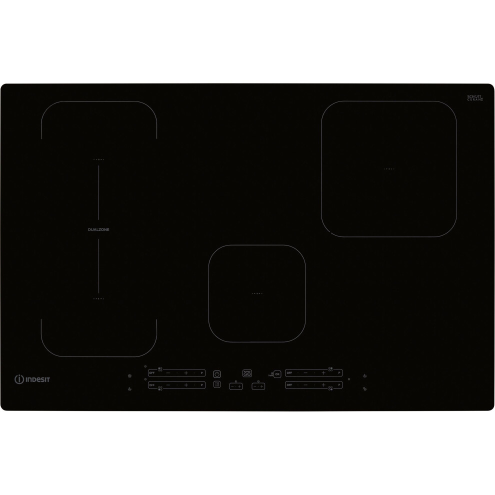 Indesit IB21B77NE 77cm Induction Hob - Black