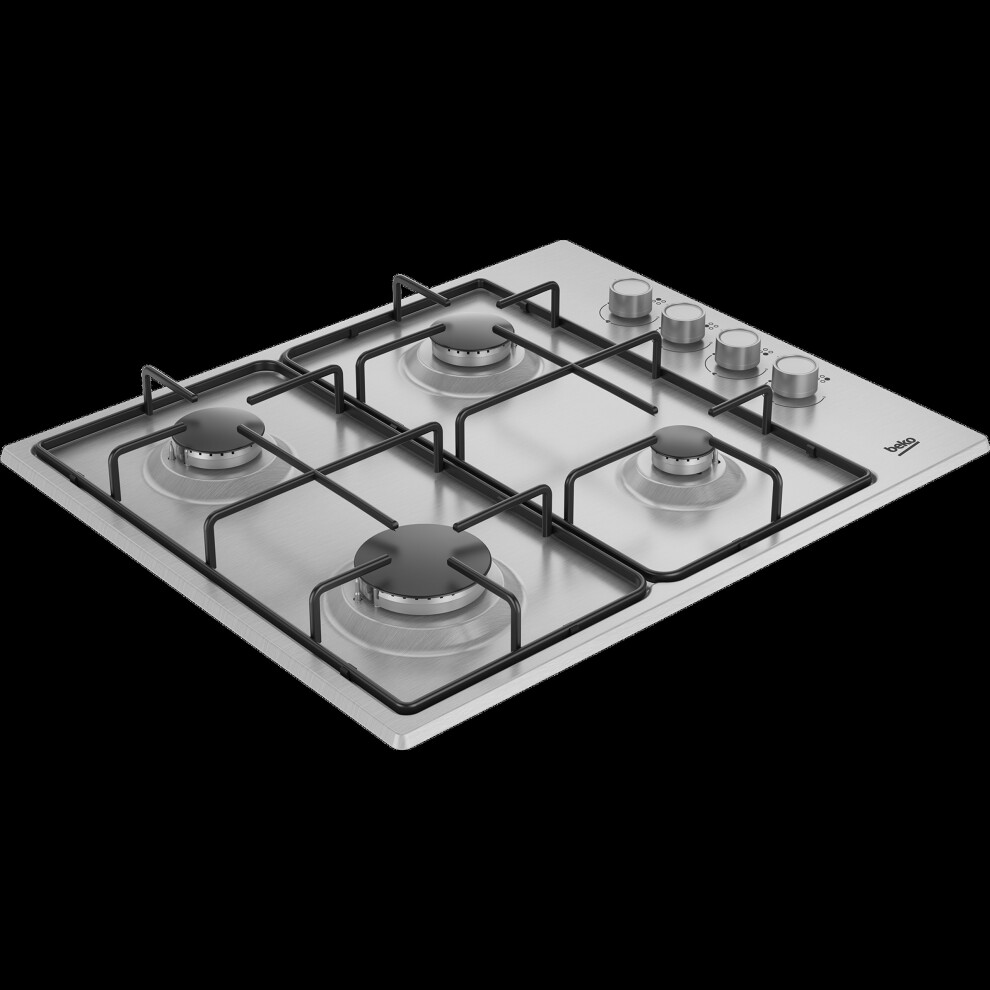 Beko HIBG64120SX 61cm Gas Hob - Stainless Steel