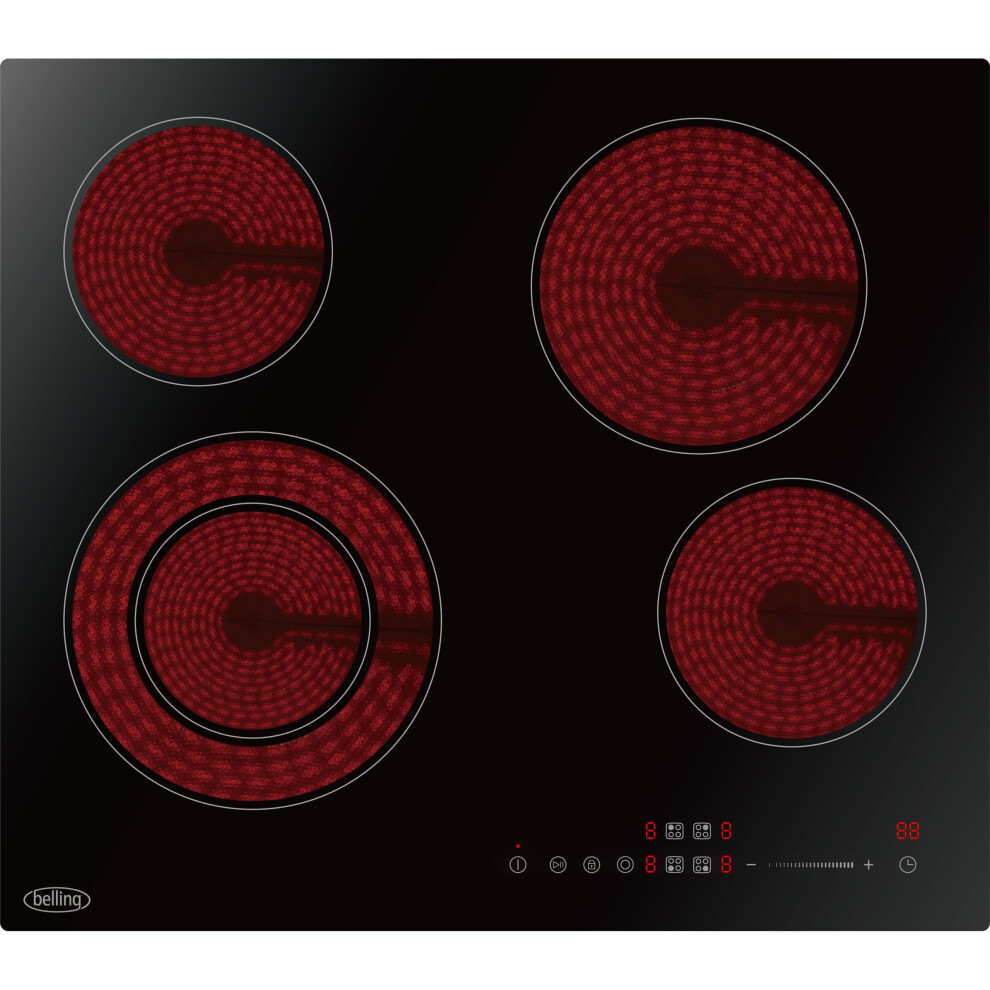 Belling Ch602t 59Cm Ceramic Hob - Black