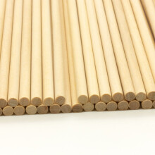 (Wood, 190mm x 6mm (10000 Pcs)) Wooden Lollipop Sticks - Round - 7 Sizes - Bulk Boxes