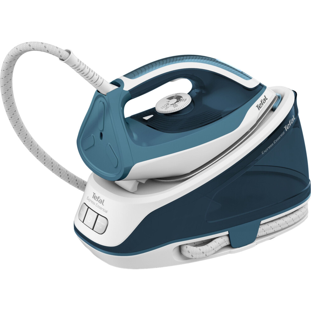 Tefal Express Essential SV6115G0 Pressurised Steam Generator Iron - White / Teal