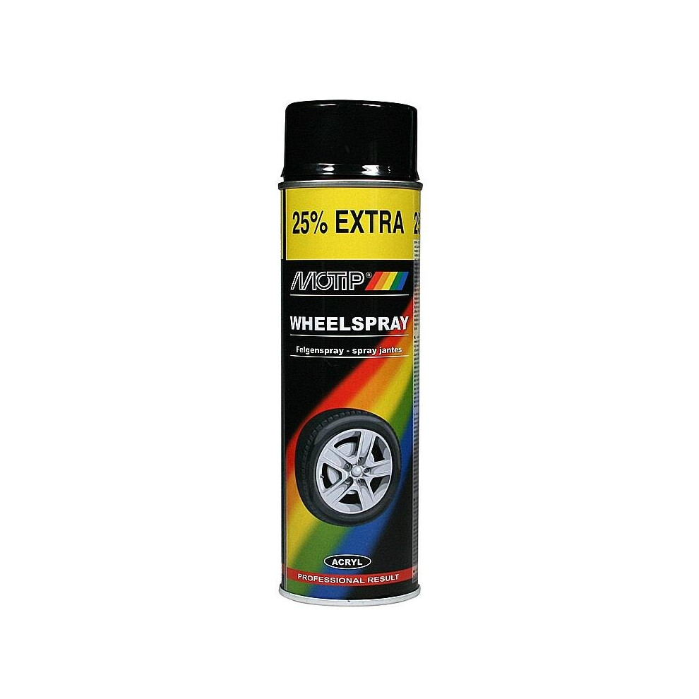 Wheel Spray High Gloss Black 500ml