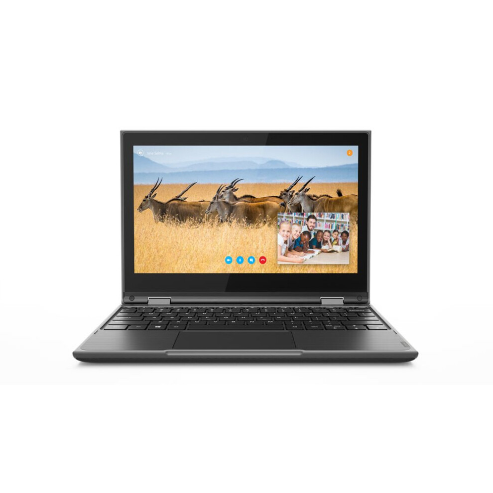 Lenovo 300e LPDDR4-SDRAM Hybrid (2-in-1) 29.5 cm (11.6") 1366 x 768 pixels Touchscreen Intel Celeron N 4 GB 64 GB eMMC Win 10 Pro Education Black