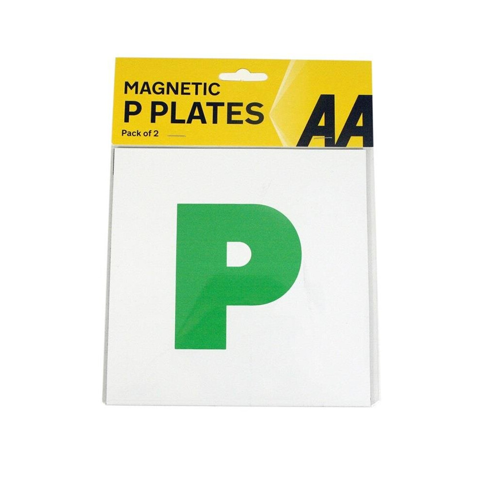 2 Magnetic Learner Green P Pass Plates