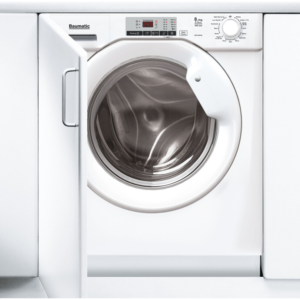 Baumatic BDI1485D4E/1 Integrated 8Kg / 5Kg Washer Dryer with 1400 rpm - White