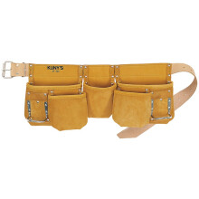 Kuny's AP-630 Snickarförkläde med 11 fickor i full-grain-läder KUNAP630