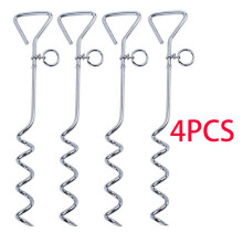 Outdoor Camping Tent Stake Pet Living Dog Spiral Tie Out Stake