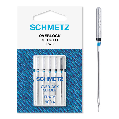 (Overlock/Serger ELx705, Size: 90/14) Schmetz Sewing Machine Needles, 5pk