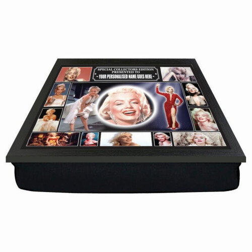 Personalised Icon Legend Marilyn Monroe Cushion Lap Tray Gift
