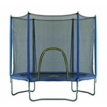 NoBoundz 6ft Garden Trampoline w/ Net Enclosure & Zip Entry