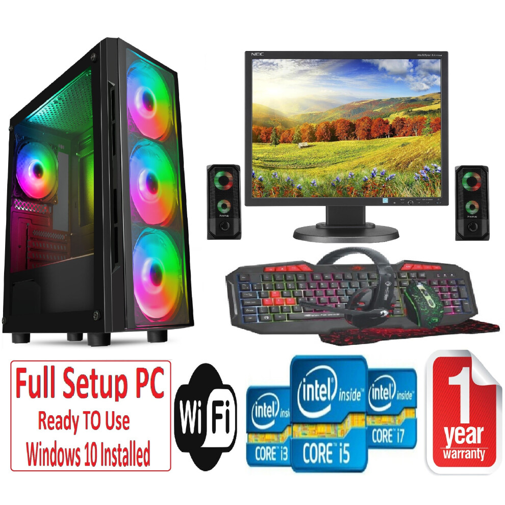 Fast Gaming PC Bundle+Speakers - i3 8GB RAM 500GB GT710 2GB FLASH