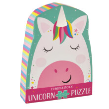 12 Pcs Children's Unicorn Jigsaw Puzzle in Shaped Box from Floss & Rock