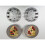 Porsche Wheel Centre Caps - 76mm - Grey 3