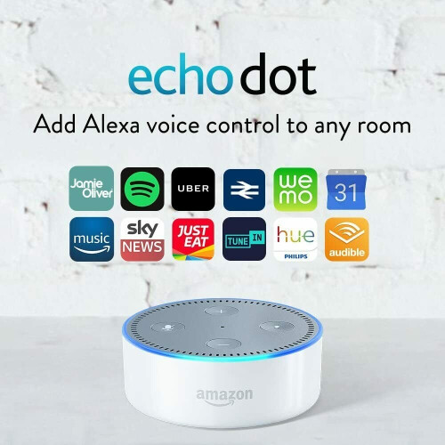 Refurbished Amazon Amazon Echo Dot 2nd Generation Alexa Smart Assistant - White UNBOXED 1
