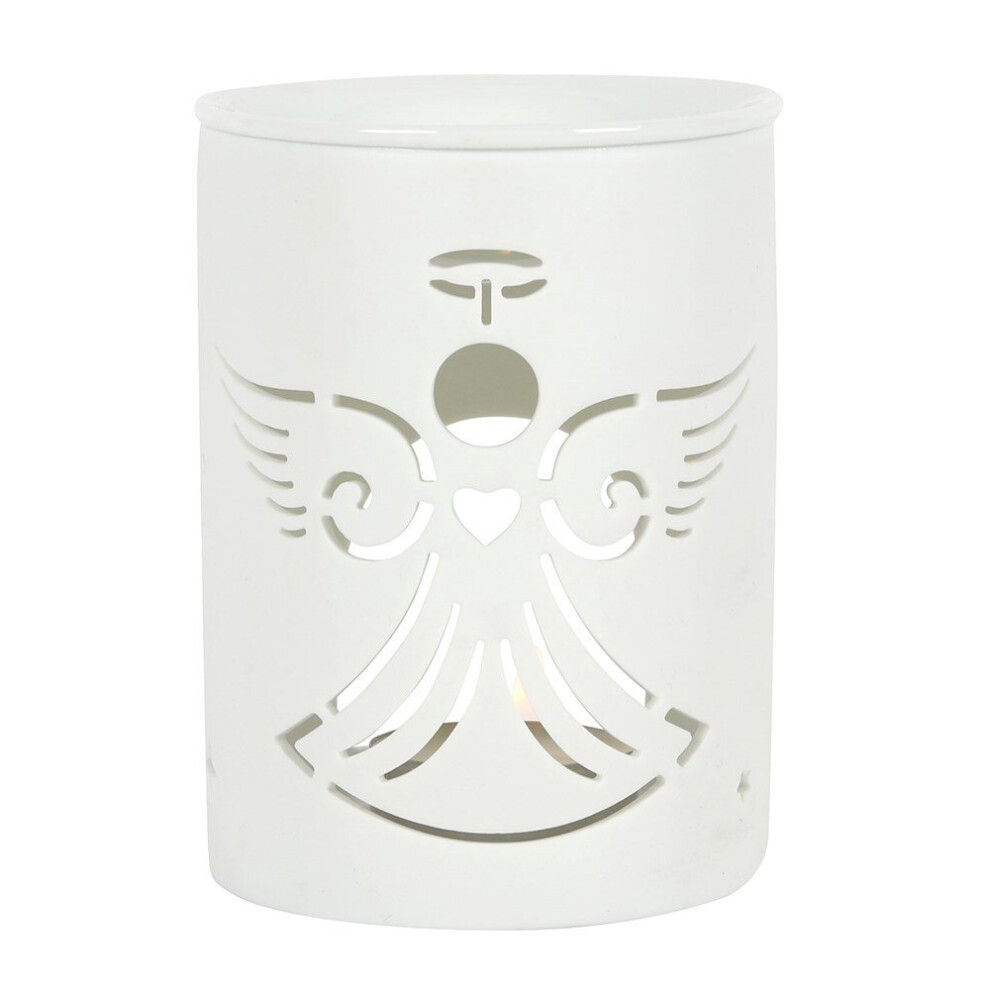 Something Different White Angel Cut Oil Burner