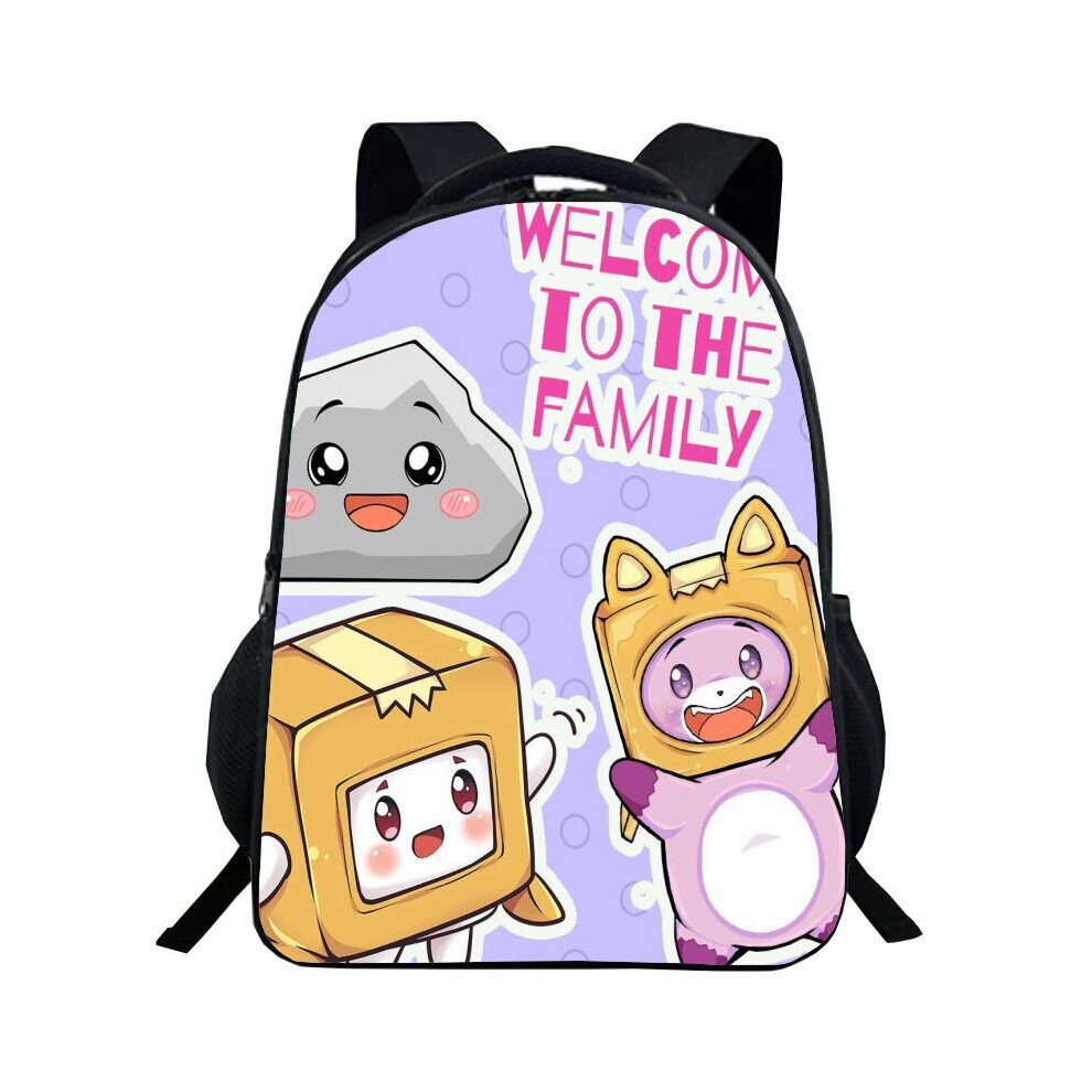 (5) Lankybox Backpack Cartoon Schoolbag Student Bag