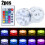 (2PCS) LED Submersible Light Remote Control Fish Tank Light Waterproof Swimming Pool 1