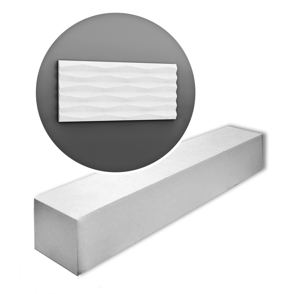Orac Decor W112-Box Modern Ridge 3D Wall Panel 1 Box 7 Pieces | 14 M 5414433023669
