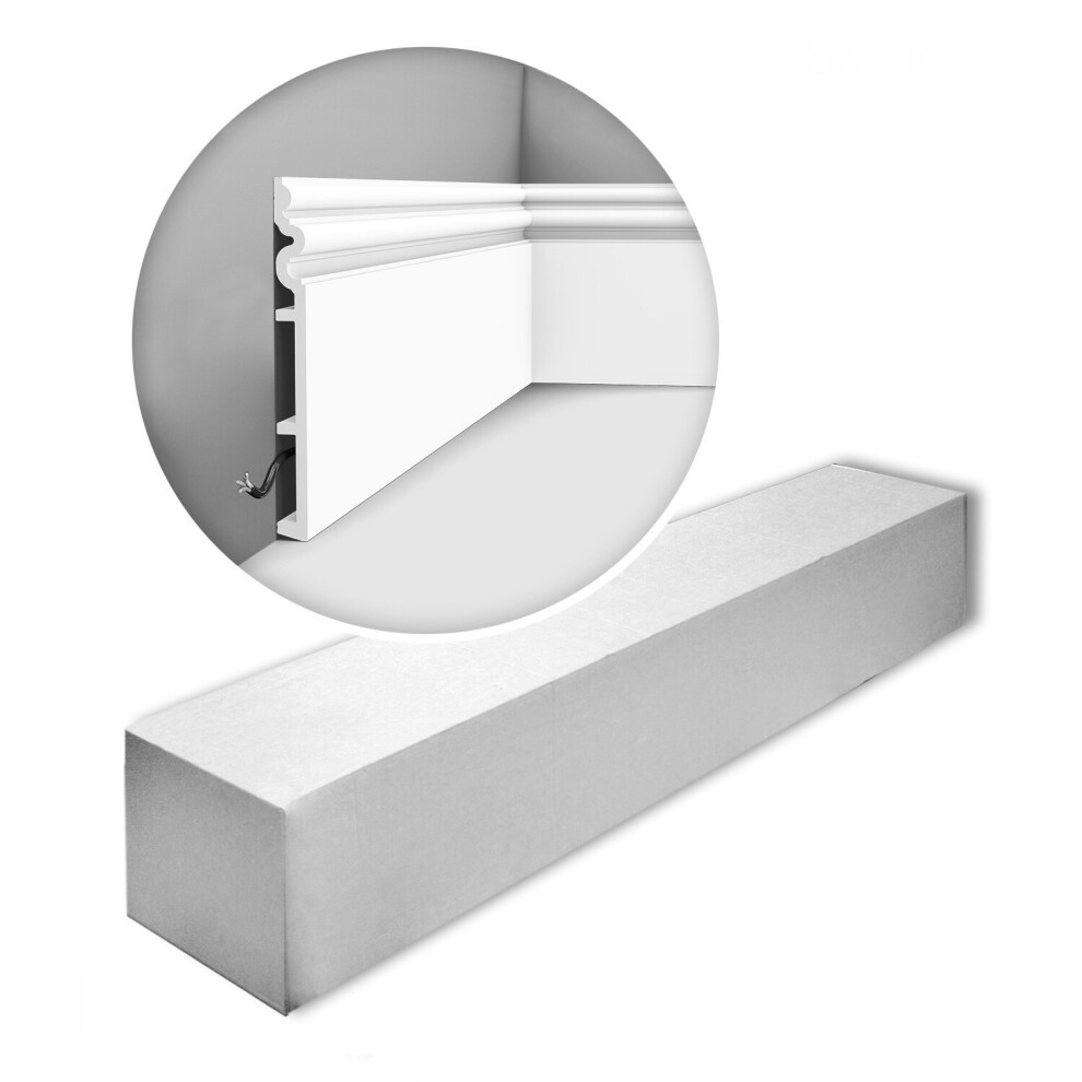 Orac Decor Sx193-Box Luxxus Autoire Skirting 1 Box 6 Pieces | 12 M 5414433023553