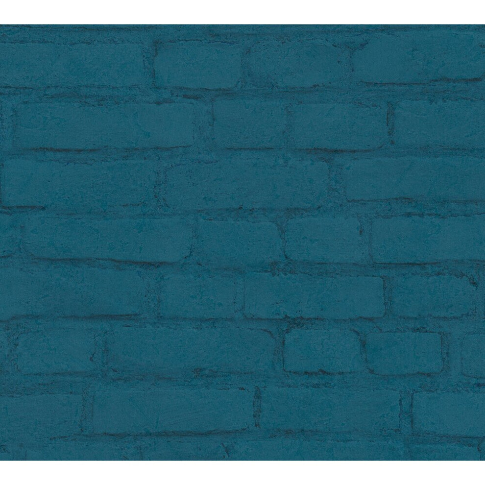 Photos - Wallpaper Profhome 374144-GU Stone tile  wall matt blue black 5.33 m2