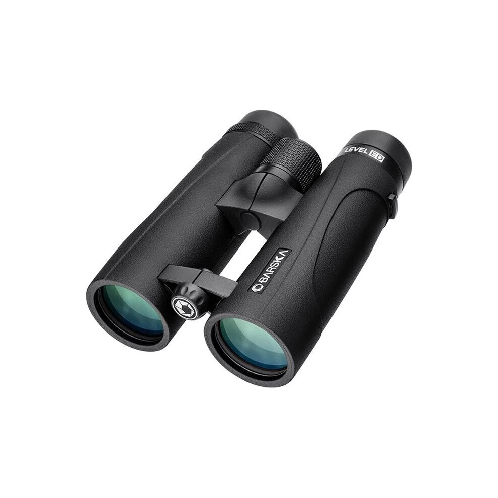 Barska AB12804 10 x 42mm Water Proof Level Open Bridge with Extra Low Dispersion Glass Binoculars - Black Matte
