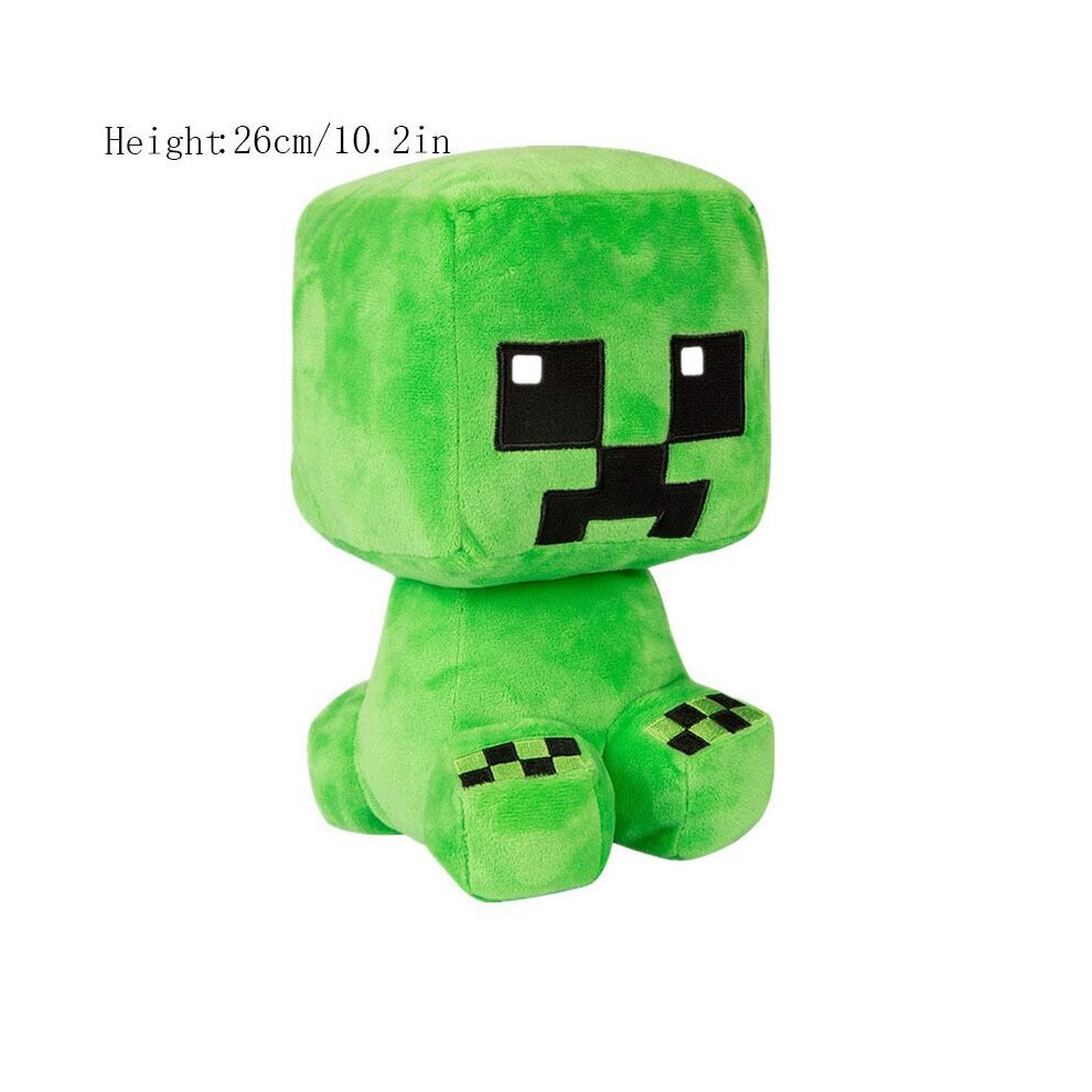 (Creeper, 26cm/10.2in) Minecraft Creeper Enderman Plush Toys Pixel Doll-image-OPC-P7S92FQ-NEW