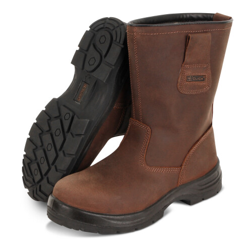 (6) Click Traders Brown Leather Safety Rigger CTF48