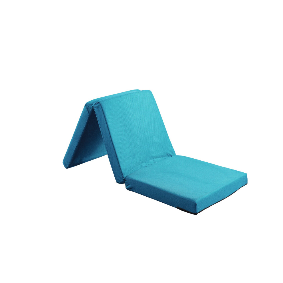 (Turquoise) Visco Therapy Kids Z Bed Folding Futon Mattress