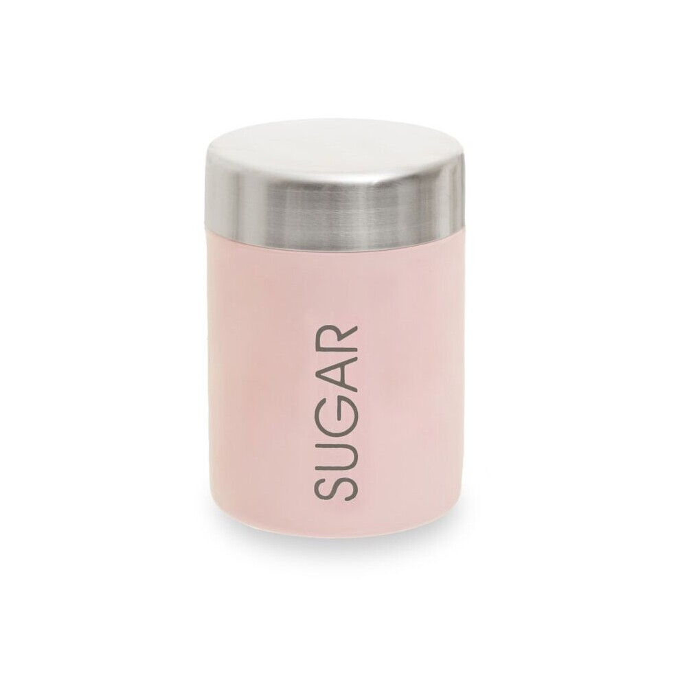 Premier Housewares Liberty Sugar Canister Enamel Finish Pink