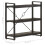 VidaXL vidaXL Solid Mango Wood 3-Tier Bookcase Black 90x30x80 cm Book Rack Bookshelf 5