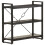 VidaXL vidaXL Solid Mango Wood 3-Tier Bookcase Black 90x30x80 cm Book Rack Bookshelf 9