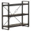 VidaXL vidaXL Solid Mango Wood 3-Tier Bookcase Black 90x30x80 cm Book Rack Bookshelf 7