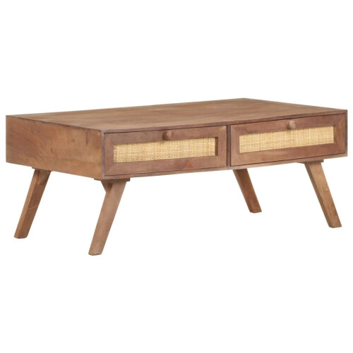 VidaXL vidaXL Solid Mango Wood Coffee Table 100x60x40 cm Couch Side Living Room Table