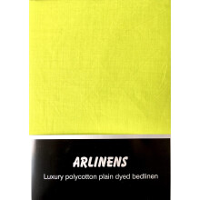 (Single, Lime Green) Plain Luxuary Percale Polycotton Flat Sheet Easy Care Long Lasting in 17 Colours