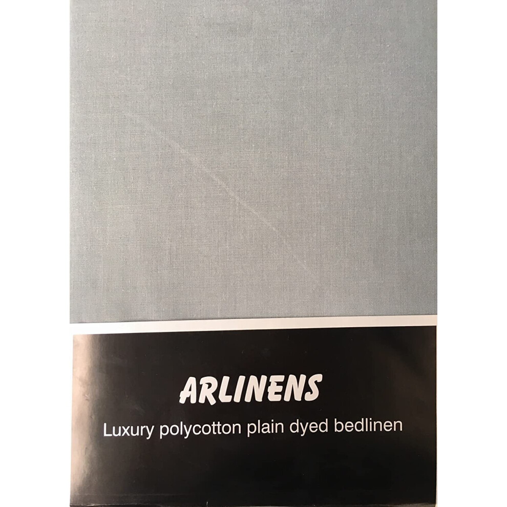 (King, Grey) Plain Luxuary Percale Polycotton Flat Sheet Easy Care Long Lasting in 17 Colours-image-OPC-P7S6XVW-NEW