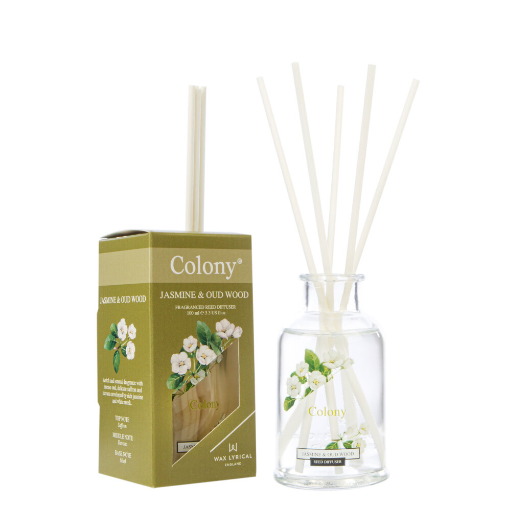 Wax Lyrical Colony Reed Diffuser 100ml - Jasmine & Oudwood