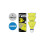 (Yellow) Talbot-Torro Tech 350 Medium Nylon Shuttlecocks - 3 Pack 1