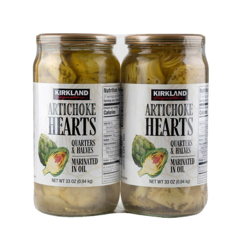 Kirkland Signature Artichoke Hearts Marinated Oil Jar 2 x 935g on OnBuy