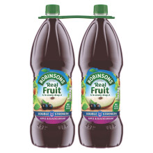 Robinsons Real Fruit Double Strength Apple & Blackcurrant Squash 2 x 1.75L