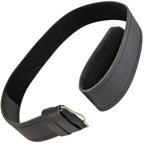 Boys Kilt Belt Black Leather Plain Easy Adjustable Hook and Loop Fastening Made In Scotland 1