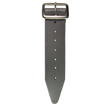 Mens Kilt Extension Replacement Leather Strap and Buckle 1 1/2" Black
